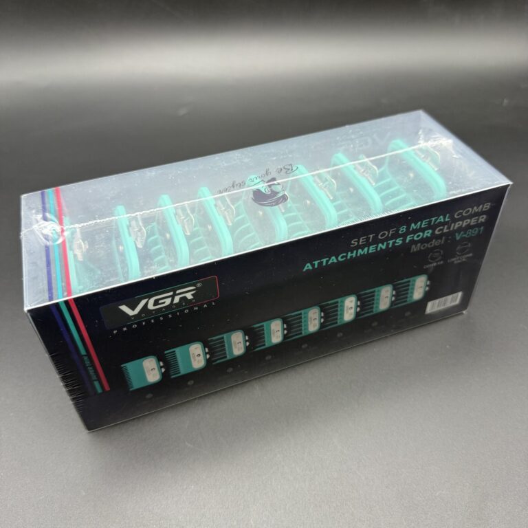 ست 8 عددی شانه ماشین اصلاح وال,وی جی آر,کیمی,dsp پایه فلزی برند vgr